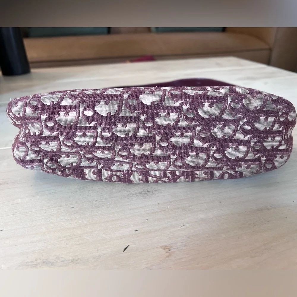 Christian Dior Vintage Burgandy Trotter Bag AUTHENTIC - Picture 5 of 9